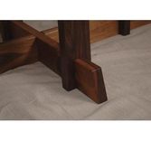 Modern Wormy Maple & Walnut Dining Table 3 small