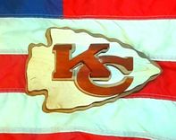Kansas City Chiefs Wood Logo 2 small