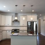 Clear Spun Glass Hand Blown Pendant Light 3 small
