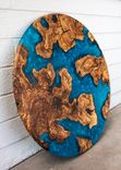 25" Olive Wood "Earth" Resin Art Platter 2 small