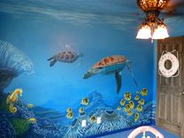 Undersea Mural - Hansen Residence - Gracie's Room 1 small