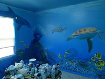 Undersea Mural - Hansen Residence - Gracie's Room 9 small