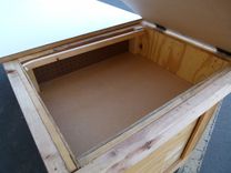 Custom Art / Project / Drawing / Work Table From Re-Purposed Crate 10 small
