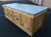 Custom Art / Project / Drawing / Work Table From Re-Purposed Crate 4 small