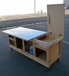 Custom Art / Project / Drawing / Work Table From Re-Purposed Crate 5 small
