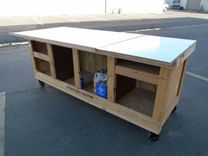 Custom Art / Project / Drawing / Work Table From Re-Purposed Crate 8 small