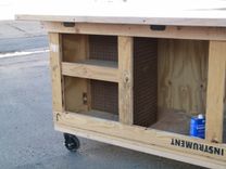Custom Art / Project / Drawing / Work Table From Re-Purposed Crate 9 small