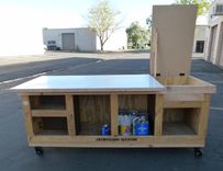 Custom Art / Project / Drawing / Work Table From Re-Purposed Crate 12 small
