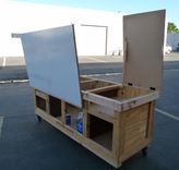Custom Art / Project / Drawing / Work Table From Re-Purposed Crate 2 small