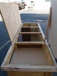 Custom Art / Project / Drawing / Work Table From Re-Purposed Crate 14 small