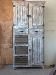 Rustic &Distressed Pantry Cabinet In Reclaimed Wood Style 2 small