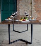 Modern Walnut Dining Table With Black Steel Frame 1 small