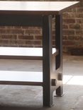 H Frame Walnut Kitchen Table With Drawers 4 small