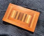 25 Piece Walnut Cherry Mahogany And Oak Butcher Block Cutting Board 2 small