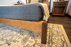 Walnut + Cherry Bed Frame And Headboard 3 small
