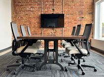 Large Industrial Conference Table 10ft Beechwood 2 small