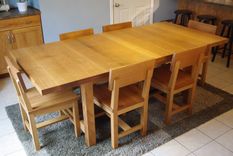 Quartersawn White Oak Dining Set 5 small