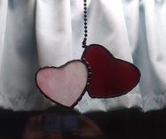 Heart To Heart- Stained Glass Fan/ Light Pull 5 small