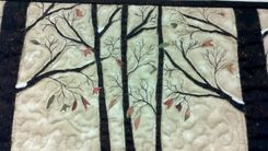 Art Quilt - Field Of Trees 2 small