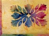 Art Quilt - Hawaiian Floral 3 small