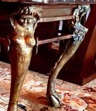 Bench With Sculpted Cast Bronze Legs 2 small