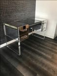 Acrylic Dek - Thick Slab Leg, Mirror Drawer Finish - Hand Crafted, Made To Order, Custom Sizing 4 small