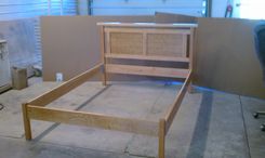 Cherry Platform Panel Bed 1 small