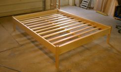 Platform Bed With Low Head & Foot Board 2 small