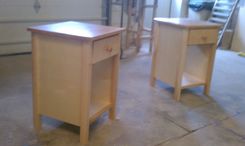 1 Drawer Night Stand 1 small
