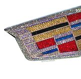 Cadillac Crystallized Car Emblem Bling Genuine European Crystals Bedazzled 4 small