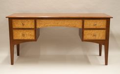 Desk In Cherry And Birdseye Maple 1 small