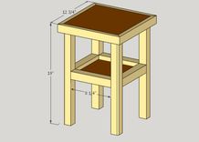 Small Hard Wood Table, Side Table 5 small