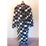 Faux Fur Long Coat With Cast Pewter Clasps 2 small