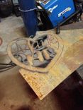 Distressed Steel Heart With Names Wall Hanging 4 small