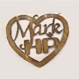 Distressed Steel Heart With Names Wall Hanging 1 small
