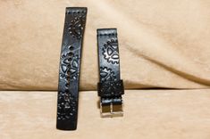 Watch Strap Custom Tooled (Steam-Punk, Sprocket) 1 small