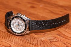 Watch Strap Custom Tooled (Steam-Punk, Sprocket) 6 small