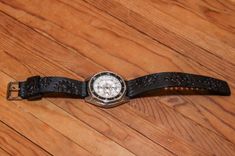 Watch Strap Custom Tooled (Steam-Punk, Sprocket) 8 small