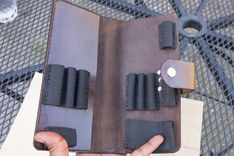 Leather Case With Elastic (For Electronic Cigarettes, Pens, Ammo, Tools) 1 small