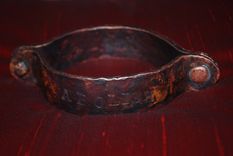 Hand Made Copper Shackle Bracelet 1 small