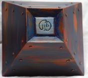 Hand Made Reclaimed Square Wooden Bowl 2 small