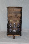 Hand Carved Tantalus Liquor Box 6 small