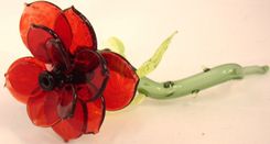 Glass Rose's 3 small