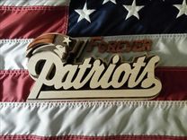Wood New England Patriots Logo 1 small
