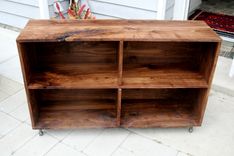 Walnut Record Player Console 3 small