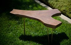 Highly Figured Walnut Crotch End Table 2 small