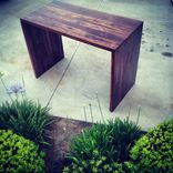 Walnut Waterfall Pub Style Dinning Table 1 small