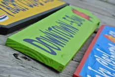 Outdoor Family Gift For Christmas. Garden Decor Arrow Wood Sign. Backyard Decor. 6 small
