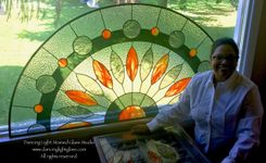 Half Round Sister Stained Glass Transoms 3 small