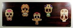 "5 Amigos" Sugar Skull Art 1 small